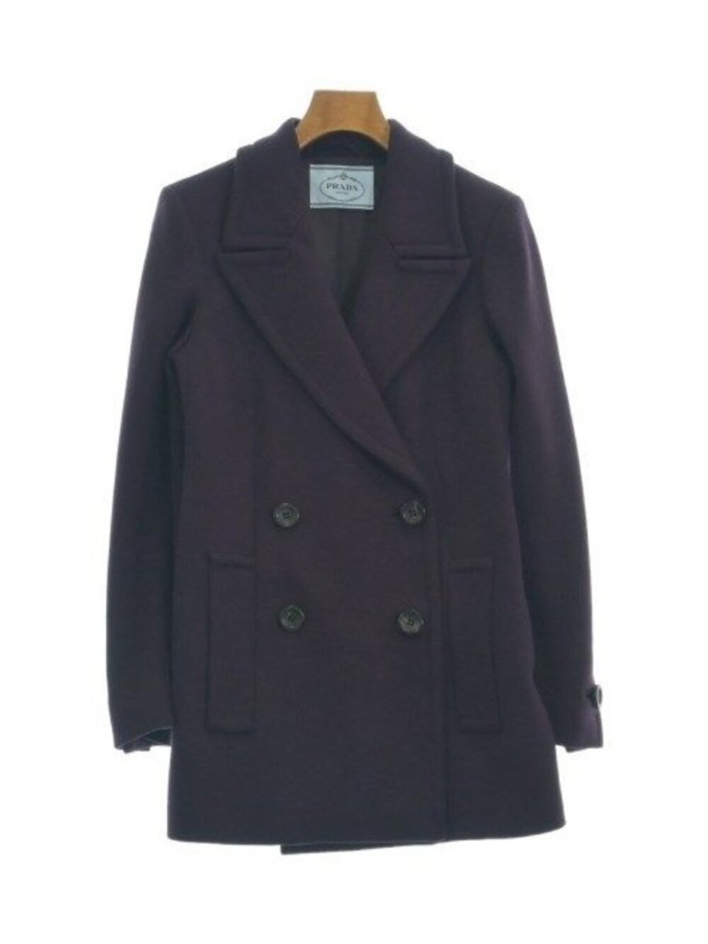 Prada Pea Coat Purple
